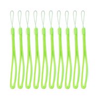 7-inch Long Round Nylon Cord Lanyards Hand Wrist Strap Attaches for Cameras, Phones, Media Players, PSP, USB Thumb Drives, Keys, Badge Holders, Flashlights, Torches (100PCS, Green)