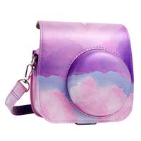 QUEEN3C Purple Ｍisty Mini 9 Camera Case Bag with Adjustable Strap for Fujifilm Instax Mini 9 Mini 8 Mini 8+ Instant Camera. (Purple Ｍisty)