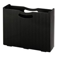 Smead Poly File Box, Letter Size, Black (71631)