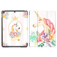 iPad 9.7 Case 2018/2017,iPad 5th/6th Generation case,Ehoomely Unicorn Ultra Slim Lightweight Stand Cover for Girls Women with Soft TPU Protective Back Case for iPad 9.7 Inch[Auto Sleep/Wake] (Pink)