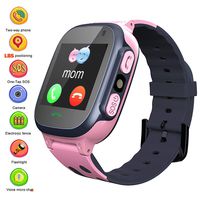 Kids Smartwatch Phone with Position Tracker, Boys Girls Touch Screen Watch with 2 Way Call Voice Chat One Key SOS Camera Math Game Alarm Clock Wristband Birthday Gift for Childrens Back to School