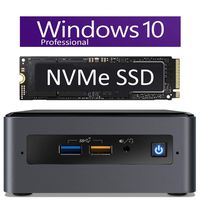 Intel NUC NUC8i7BEH Mini PC/HTPC, Quad-Core i7-8559U Up to 4.5GHz, DDR4 RAM WiFi, BT 5.0 Thunderbolt 3, 4k Support, Dual Monitor Capable (32GB RAM | 2TB NVMe SSD | Windows Pro)