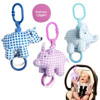 Manhattan Toy Company (Set of 3) Newborn Baby Toys Plush Jiggle Hanging Toys for Babies Teething