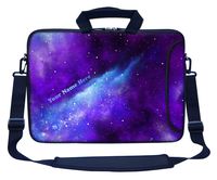 Meffort Inc Custom/Personalized Laptop Bag with Side Pocket & Shoulder Strap for Notebook Ultrabook Chromebook, Customized Your Name (10 Inch, Galaxy Universe)