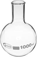 United Scientific FG4060-1000 Borosilicate Glass Flat Bottom Boiling Flask, 1000ml Capacity