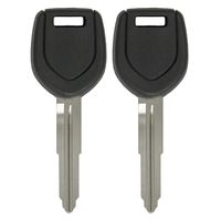 Keyless2Go New Uncut Replacement Transponder Ignition Car Key MIT17A-PT (2 Pack)