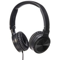 AmazonBasics Lightweight On-Ear Wired Headphones, Black