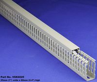 1 Set of 1 x2 x2m Gray High Density Premium Quality Wiring Duct and Cover - UL/CE/CSA Listed