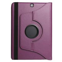 Jennyfly 360 Degree Rotating Protective Cover for Samsung SM-T710 Galaxy Tab S2 8.0, Multiple Viewing Angles, Ultra Lightweight Standing Case for Samsung Galaxy Tab S2 8.0 (SM-T710/SM-T715) - Purple
