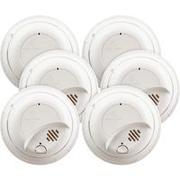 First Alert Smoke Detector Alarm | Hardwired with Backup Battery, 6-Pack, BRK9120b