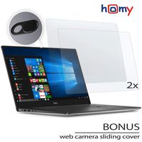 Homy 14.0 inch Laptop Premium Screen Protector Kit: 1x Matte (Anti-Glare) and 1x UHD Glare + Bonus: Anti Spy Web Camera Sliding Cover for Computer. Our Filters Reduce Negative Blue Light and UV.