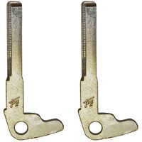 qualitykeylessplus Two Smart Remote Key Blade Blank Replacements for Mercedes Uncut with Free KEYTAG