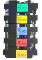 NEOUZA 5PK Compatible for Brother P-Touch Laminated TZe TZ Label Tape Cartridge 1 Inch 24mm(Set of 5 Different Colors)