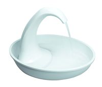 Pioneer Pet Swan Pet Drinking Fountain: 80oz Water Capacity (White Plastic)
