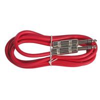 Stereo Balanced 1/4 Inch 6.3mm Pro Audio Patch Cable (6ft, Red)