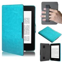 For Kindle Paperwhite Case, HP95(TM) Premiu Ultra Slim Leather Smart Case Cover with Hand Belt For New Amazon Kindle Paperwhite 5 (C)