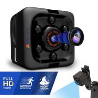 Cop Cam Spy Hidden Camera - Cameras for Indoor or Outdoor Surveillance - Mini Nanny Home Office or Car Video Recorder with 1080p HD Recording and Night Vision Wireless, No WiFi Needed