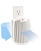 Hamilton Beach TrueAir Plug-Mount Odor Eliminator with Carbon Filter, Common Household-Tobacco, Pet, Bathroom, Trash, On/Off Fan, White (04530G)