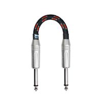 Spectraflex Braided Series Pedal Cable,12 Inch, Dual Straight Plugs, Red