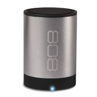 Wireless Bluetooth Speaker 808 CANZ 2 - Silver - Portable Bluetooth Speaker System with Powerful Bass and Dynamic Range
