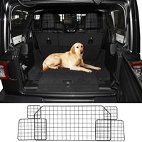 HaoWin Dog Barrier for SUV Car Vehicles Keeps Dog in Back Seat or Trunk Cargo Area, Car Pet Barrier Mesh Full Coverage Heavy Duty Adjustable, Universal Fit for All, Jeep Subaru Ford Honda etc