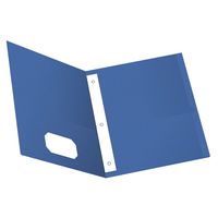 Oxford Twin Pocket Folders with Fasteners, Letter Size, Royal Blue, 25 per Box (57712)