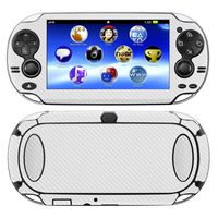 Decalrus - Playstation PSP Vita White Carbon Fiber Skin Skins Decal for case Cover wrap CFvitaWhite