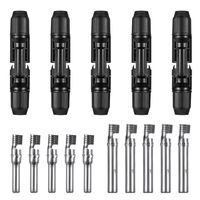 JYFT MC4 Solar Panel Cable Connectors MC4 Male/Female IP67 30A 1000V DC (5Pairs)