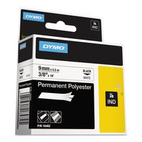 DYMO® Rhino Permanent Poly Industrial Label Tape Cassette, 3/8in x 18ft, White
