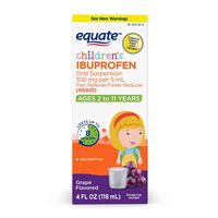 Evaxo Children's Ibuprofen Grape Suspension, 100 mg, 4 Oz.Pack of 3.