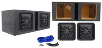 2 Kicker L7S122 44L7S12-2 12" 3000W Solo Baric L7 Car Subwoofers+Vented Sub Box
