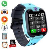Game Kids Smart Watch Phone for Students, Boys Girls 1.54 inchesTouch Screen Smartwatch with MP3 Player Games Camera Alarm Clock Stopwatch for Electronic Learning Toys Birthday Gifts (S9 Blue)