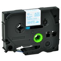 Greencycle Compatible for Brother P-Touch TZe-FA3 TZe FA3 Blue on White Fabric Iron-on Tape 12mm x 3m 1/2" x 10ft Used in PT-1890 PT1890 Label Maker