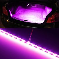 iJDMTOY (1) 18-SMD-5050 LED Strip Light Compatible With Car Trunk Cargo Area or Interior Illumination, Magenta Pink