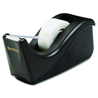 Scotch Value Desktop Tape Dispenser, 1 Inch Core, Two Tone Black (C60-BK)