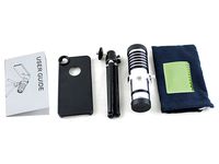 Apexel Aluminum 14x Telescope/Telephoto Lens with Mini Tripod/Back Case for Apple  iPhone 5/5S
