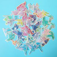 60PCS Pack Girl Cute Crane Laptop Stickers Graffiti Decals for Cars Motorcycle Skateboard Portable Luggages