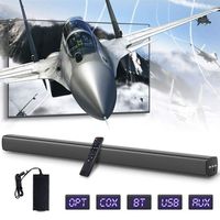 2.2 Channel Soundbar, hmovie TV Sound Bar with Built-in Dual Subwoofer Wired Wireless Bluetooth Home Theater System (41 Inch, Enhanced Bass Technology, Treble Bass Adjustable, Wall Mountable, DSP)