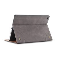 TechCode SM-T835 Galaxy Tab S4 Smart Case, Luxury PU Leather Folio Stand Cover Smart Magnetic Case w/Auto Sleep/Wake Feature Slim Fit for Samsung Galaxy Tab S4 10.5 SM-T830/SM-T835 2018 Tablet, Grey