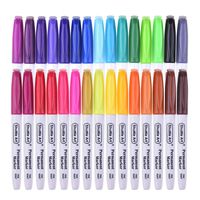 30 Colors Permanent Markers, Fine Point, Assorted Colors, Works on Plastic,Wood,Stone,Metal and Glass for Kids Adult Coloring Doodling Marking by Shuttle Art