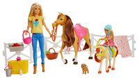 Mattel Barbie Hugs N Horses Playset, Blonde
