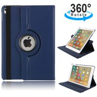 2019 iPad Mini 5 Case, TechCode 360 Degree Rotating Slim Lightweight PU Leather Magnetic Flip Folio Stand Case with Smart Auto Sleep/Wake Protective Cover for 7.9'' iPad Mini 5rd Generation, Dark Blue
