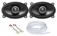 MB Quart Front Speaker Replacement+Waterproof Wire for 87-95 Jeep Wrangler Yj