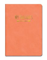 Studio Oh! Medium Leatheresque Journal, My Thoughts Crazy for Coral