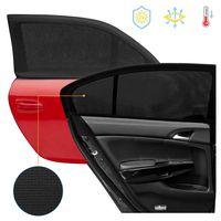 OYRGCIK Car Window Shade, Upgrade Breathable Mesh Car Rear Side Window Sunshades Protect Baby Kids from The Sun Universal Fit for Most of Cars SUV/MPV Road Travel Accessories, 2 Pack