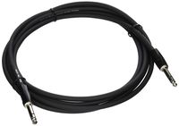 Roland 10ft Interconnect Cable, 1/4" TRS-1/4" TRS, Balanced, Black series (RCC-10-TRTR)