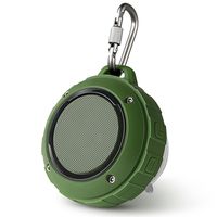 Outdoor Waterproof Bluetooth Speaker,Kunodi Wireless Portable Mini Travel Speaker with Subwoofer, Enhanced Bass, Built in Mic for Sports, Pool, Beach, Hiking, Camping (Green)