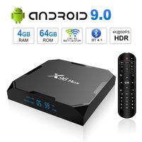Android 9.0 TV Box, X96 MAX Android TV Box 4GB RAM 64GB ROM Amlogic S905X2 Quad-core Cortex-A53, Dual Band WiFi 2.4G+5G/1000M Ethernet/BT 4.1/USB 3.0/H.265 3D 4K@60fps Smart Media Player OTT Box