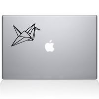 The Decal Guru Paper Crane Decal Vinyl Sticker, 13" MacBook Pro (2015 & Older Models), Black (1427-MAC-13P-BLA)