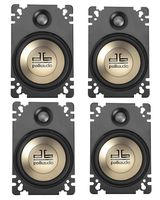 4-Pack Polk Audio DB461P 4'' x 6'' Plate-Style Design Coaxial Car Speakers w Butyl Rubber Surround